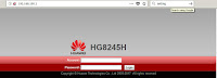 Login Page huawei HG8245H